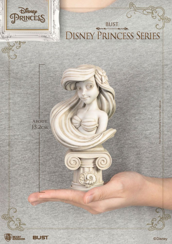 Disney Princess Series PVC Bust Ariel 15 cm
