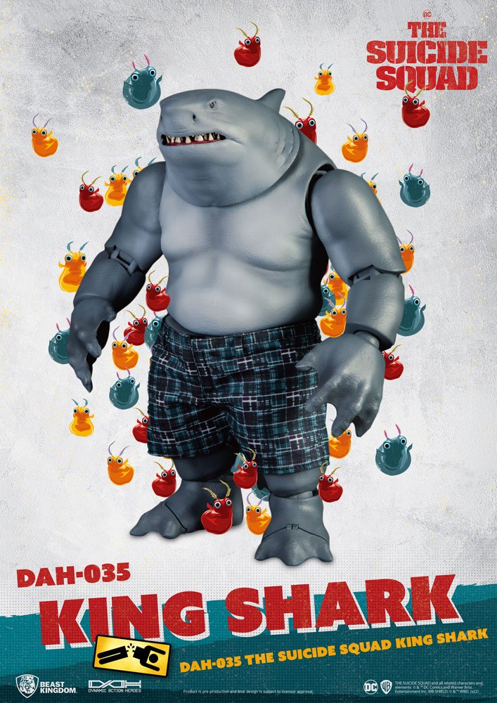 The Suicide Squad Dynamic 8ction Heroes Action Figure 1/9 King Shark 21 cm