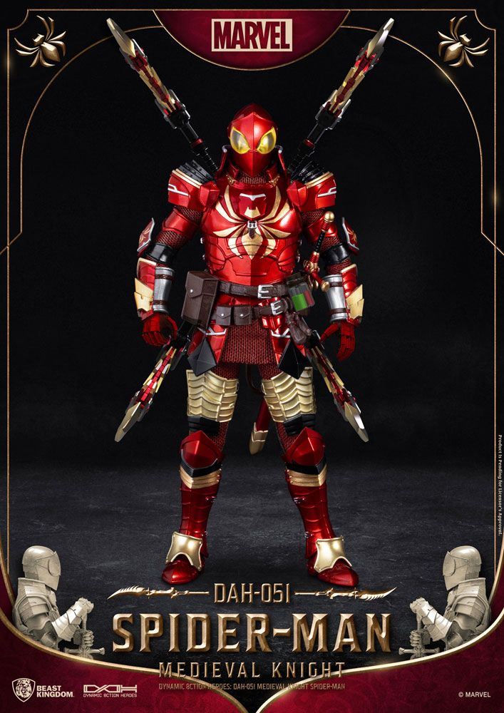 Marvel Dynamic 8ction Heroes Action Figure 1/9 Medieval Knight Iron Man 20 cm