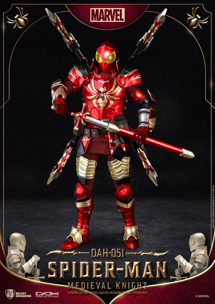 Marvel Dynamic 8ction Heroes Action Figure 1/9 Medieval Knight Iron Man 20 cm