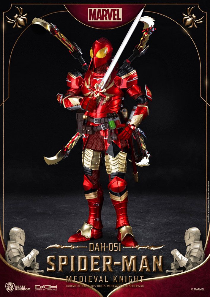 Marvel Dynamic 8ction Heroes Action Figure 1/9 Medieval Knight Iron Man 20 cm