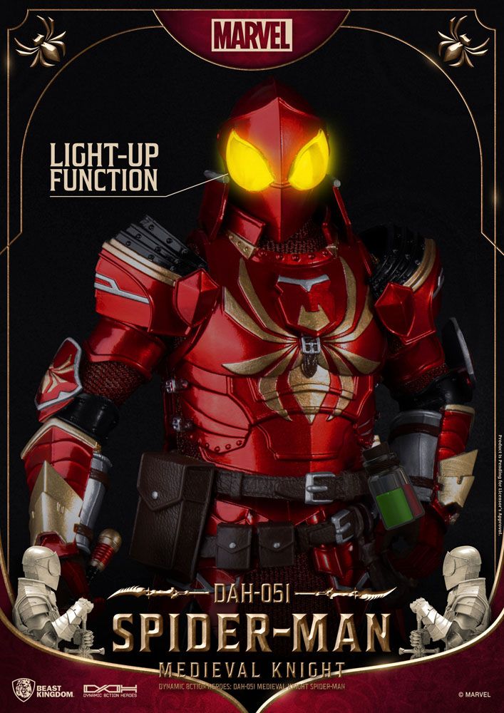 Marvel Dynamic 8ction Heroes Action Figure 1/9 Medieval Knight Iron Man 20 cm