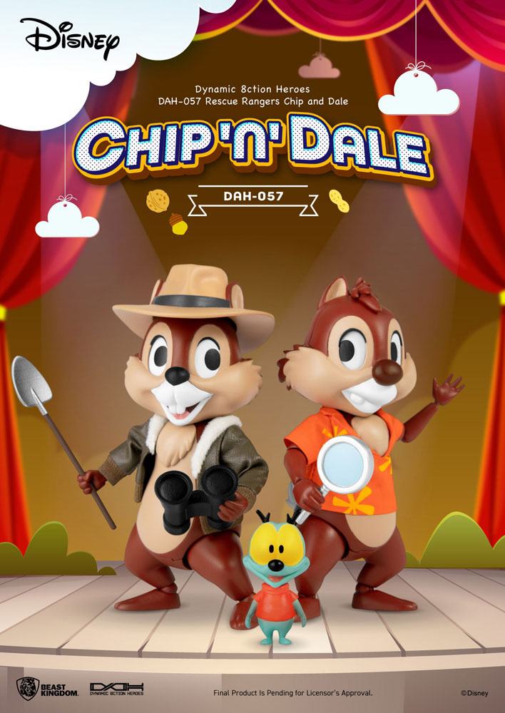 Disney Chip 'n Dale: Rescue Rangers Dynamic 8ction Heroes Action Figures 1/9 Chip & Dale 10 cm