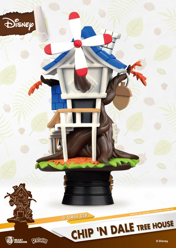 Disney Summer Series D-Stage PVC Diorama Chip 'n Dale Tree House 16 cm