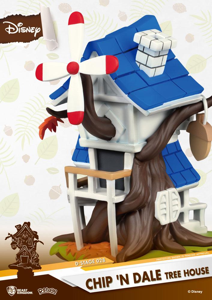 Disney Summer Series D-Stage PVC Diorama Chip 'n Dale Tree House 16 cm
