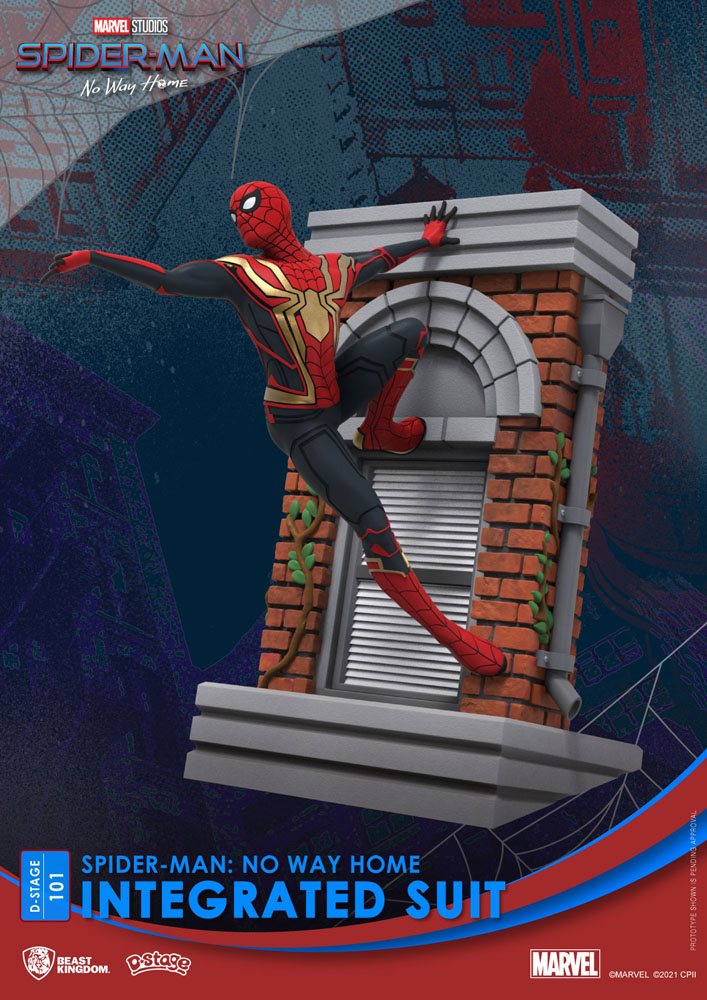 Spider-Man: No Way Home D-Stage PVC Diorama Spider-Man Integrated Suit 16 cm