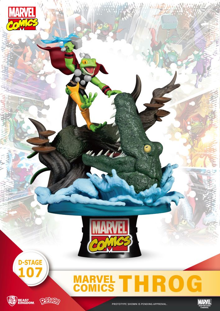 Marvel Comics D-Stage PVC Diorama Throg Closed Box Version 17 cm