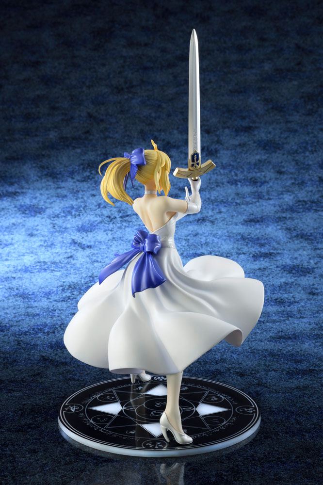 Fate/Stay Night Unlimited Blade Works PVC Statue 1/8 Saber White Dress Renewal Version 20 cm