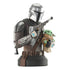 Star Wars: The Mandalorian Bust 1/6 The Mandalorian with Grogu 15 cm