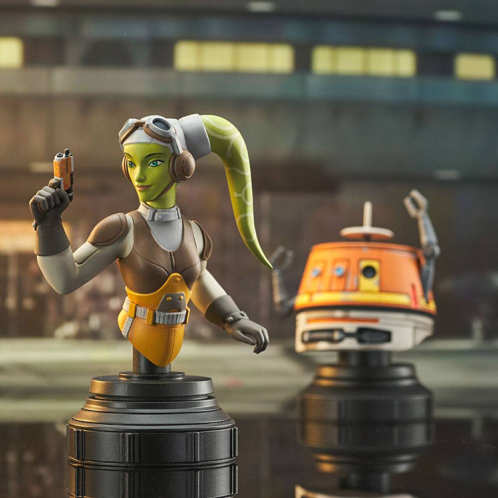 Star Wars Rebels Bust 2-Pack Hera & Chopper 15 cm