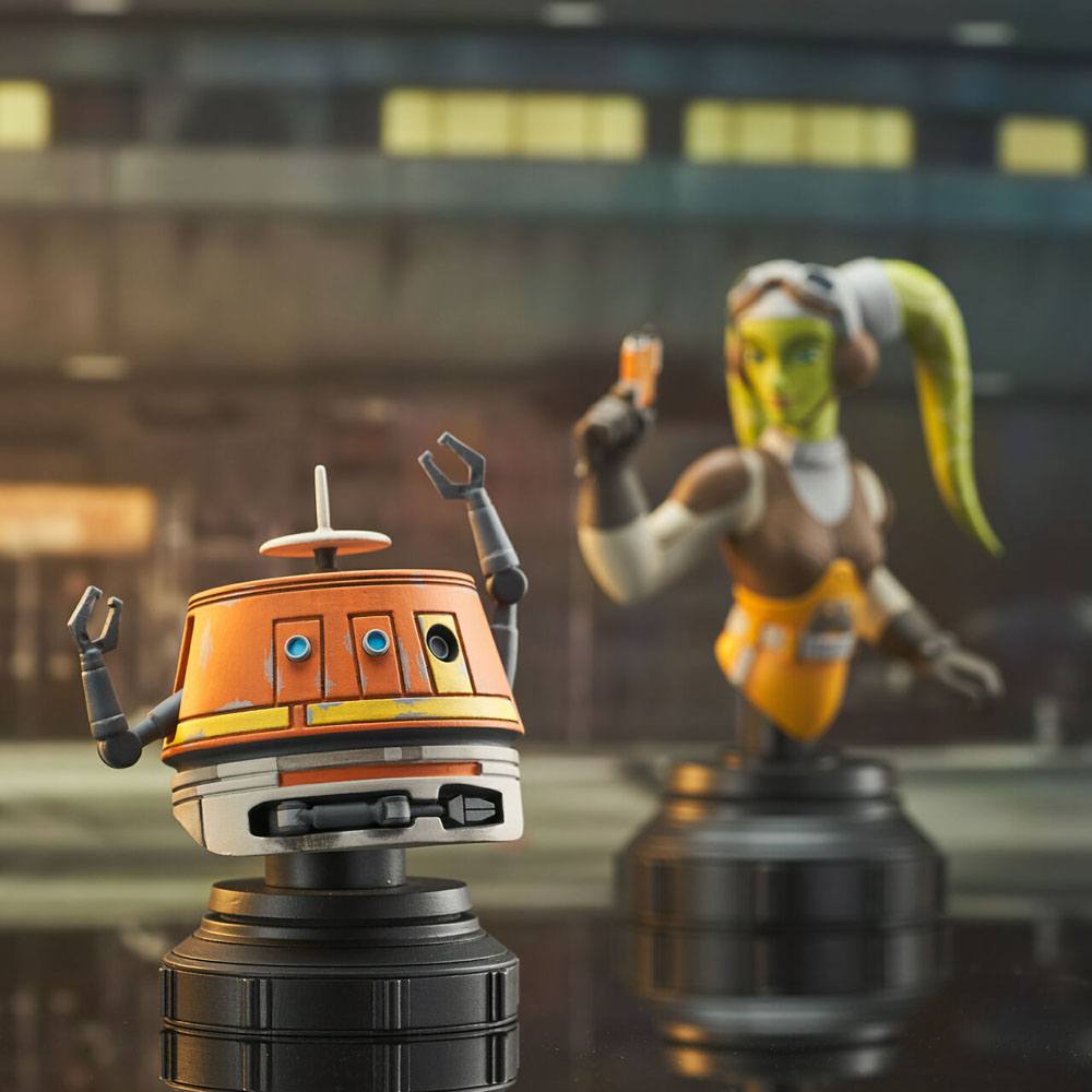 Star Wars Rebels Bust 2-Pack Hera & Chopper 15 cm
