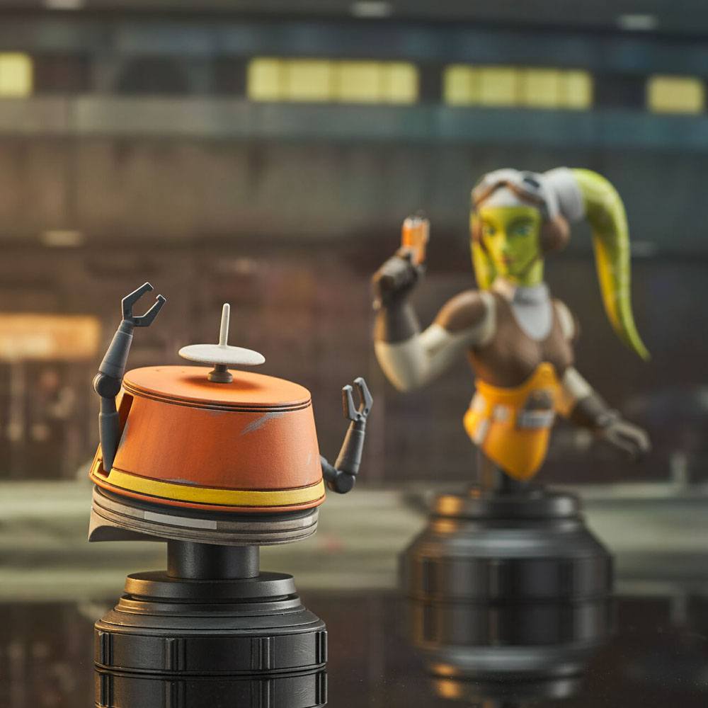 Star Wars Rebels Bust 2-Pack Hera & Chopper 15 cm