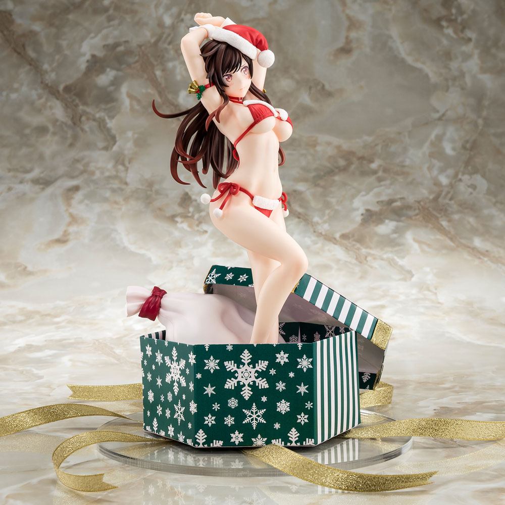 Rent-A-Girlfriend PVC Statue 1/6 Mizuhara Chizuru Santa Bikini de Fuwamoko 2nd Xmas 26 cm