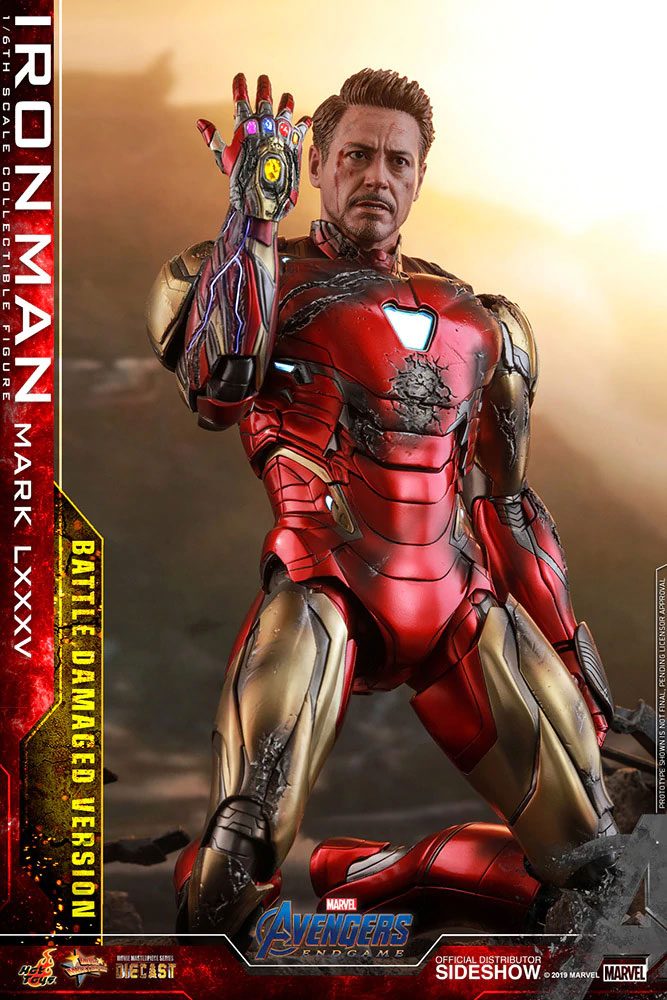 Avengers: Endgame MMS Diecast Action Figure 1/6 Iron Man Mark LXXXV Battle Damaged Ver. 32 cm