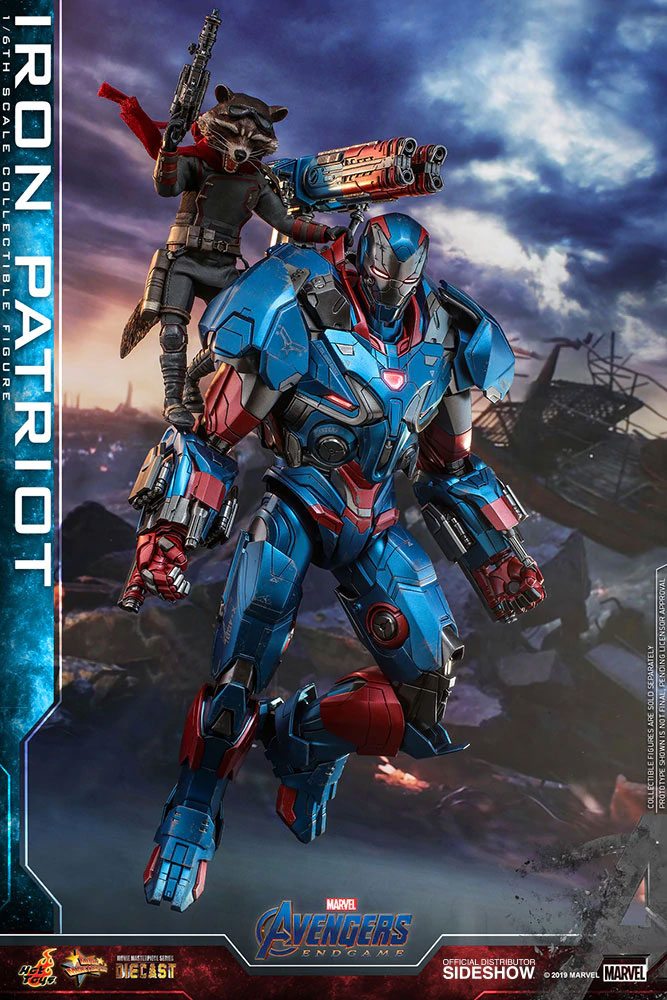 Avengers: Endgame Movie Masterpiece Series Diecast Action Figure 1/6 Iron Patriot 32 cm