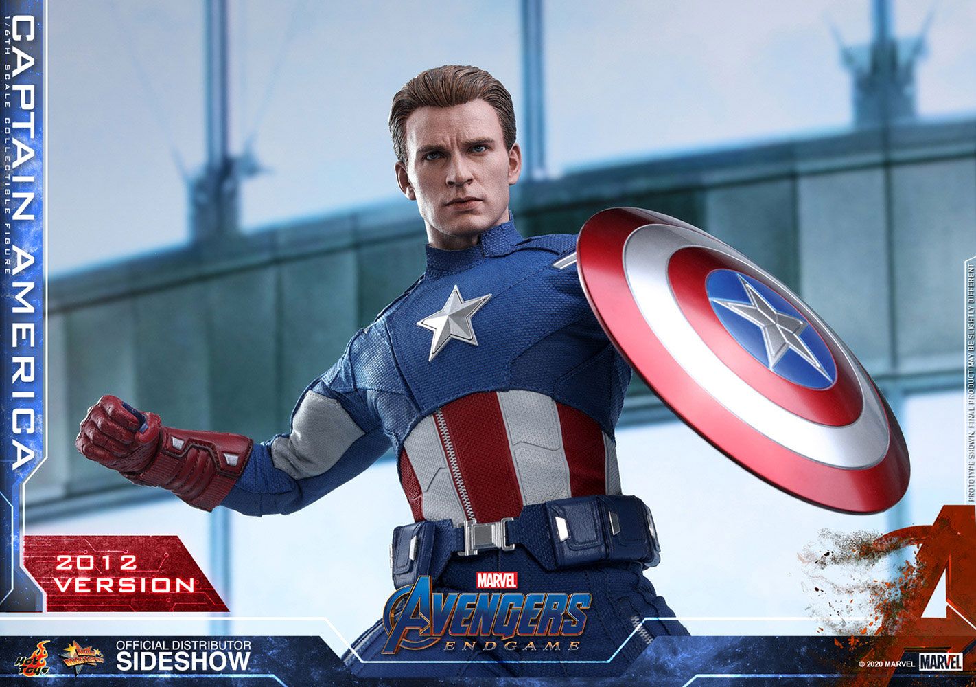 Avengers: Endgame Movie Masterpiece Action Figure 1/6 Captain America (2012 Version) 30 cm