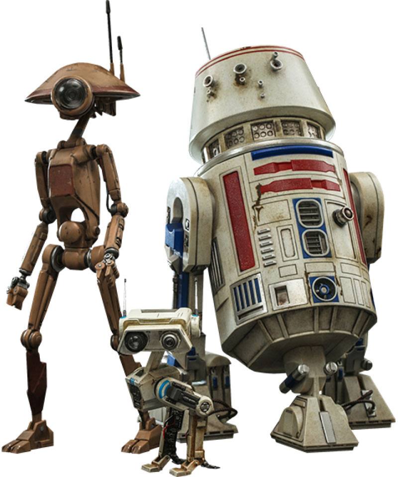 Star Wars The Mandalorian Action Figures 1/6 R5-D4, Pit Droid, & BD-72