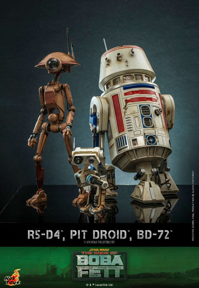 Star Wars The Mandalorian Action Figures 1/6 R5-D4, Pit Droid, & BD-72