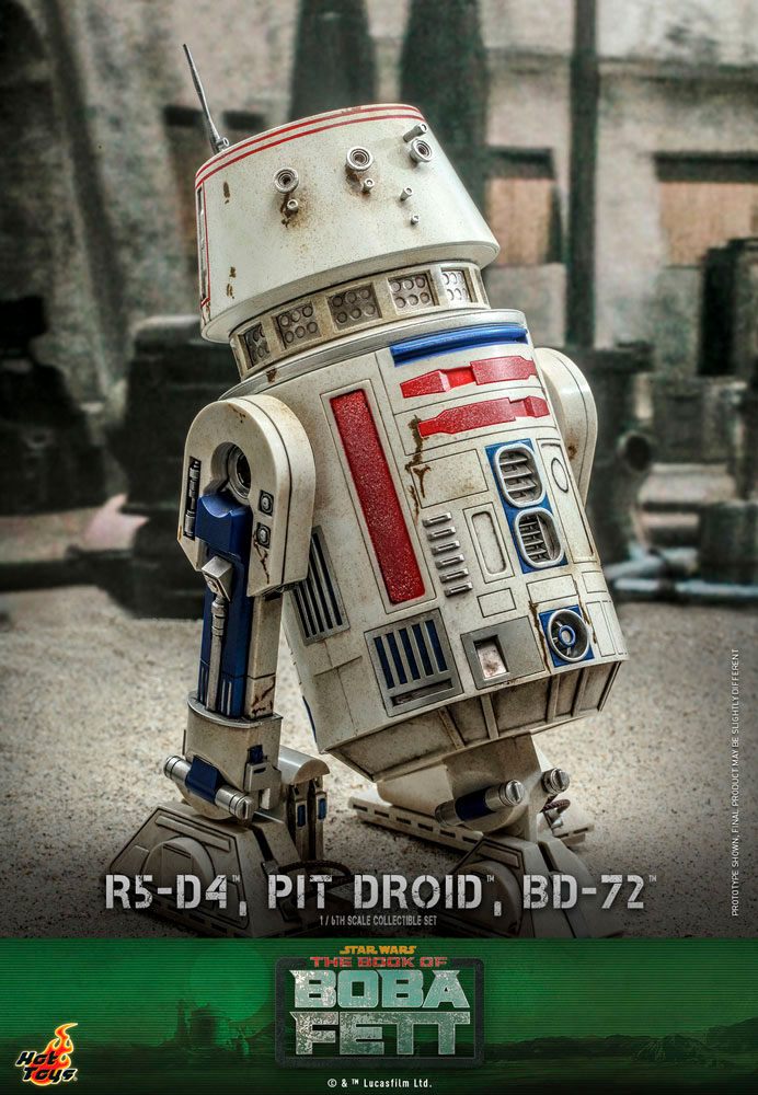 Star Wars The Mandalorian Action Figures 1/6 R5-D4, Pit Droid, & BD-72