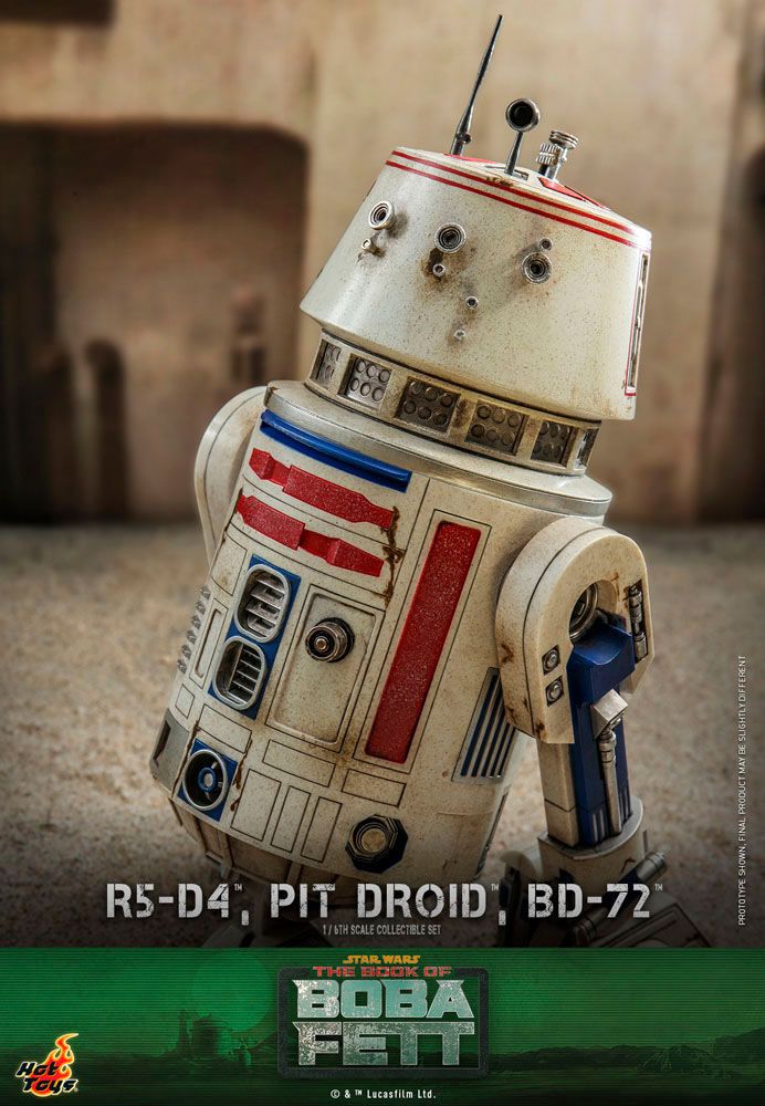 Star Wars The Mandalorian Action Figures 1/6 R5-D4, Pit Droid, & BD-72