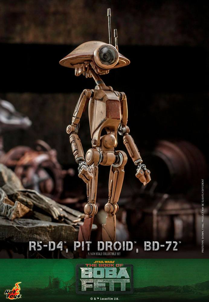 Star Wars The Mandalorian Action Figures 1/6 R5-D4, Pit Droid, & BD-72