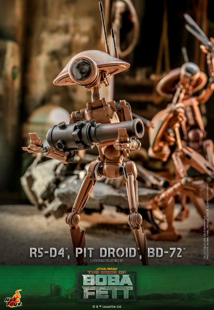 Star Wars The Mandalorian Action Figures 1/6 R5-D4, Pit Droid, & BD-72
