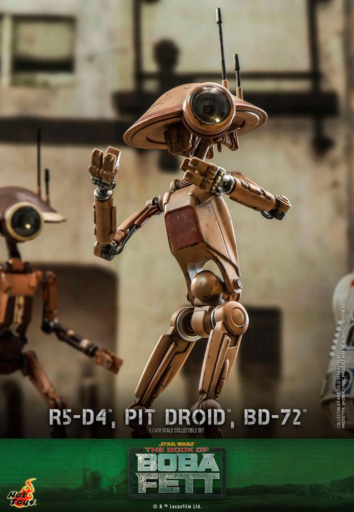 Star Wars The Mandalorian Action Figures 1/6 R5-D4, Pit Droid, & BD-72