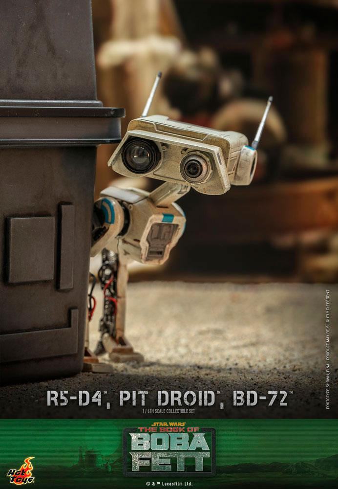Star Wars The Mandalorian Action Figures 1/6 R5-D4, Pit Droid, & BD-72