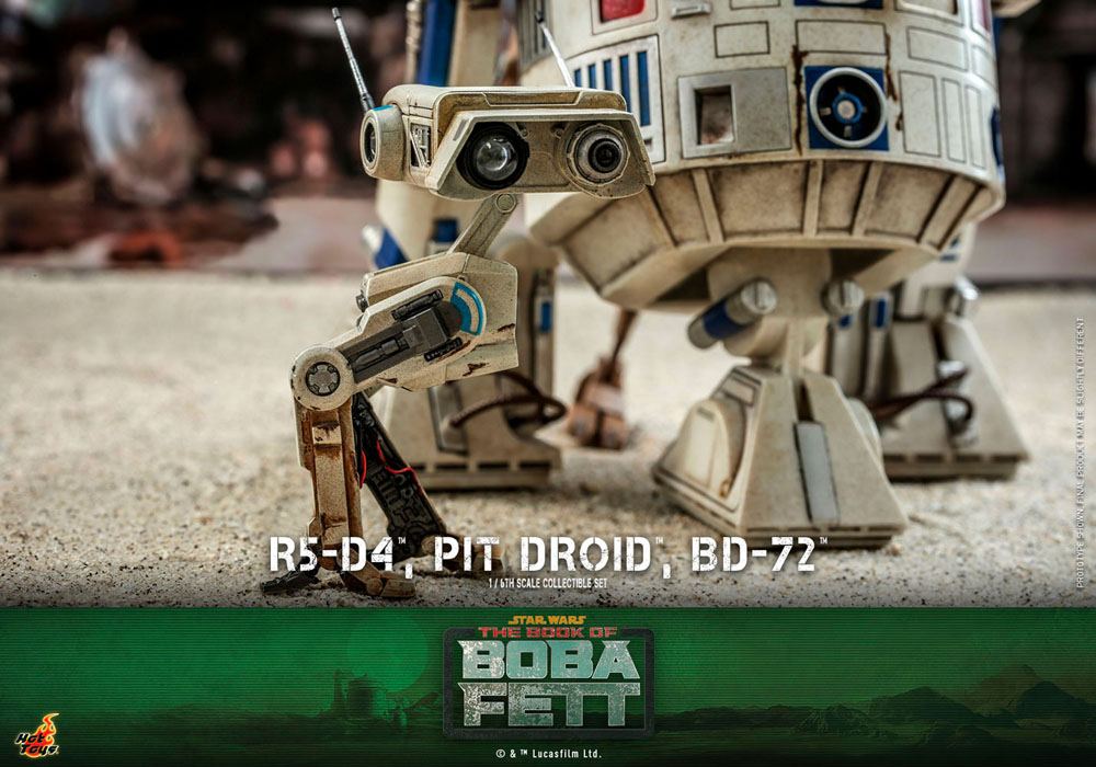 Star Wars The Mandalorian Action Figures 1/6 R5-D4, Pit Droid, & BD-72
