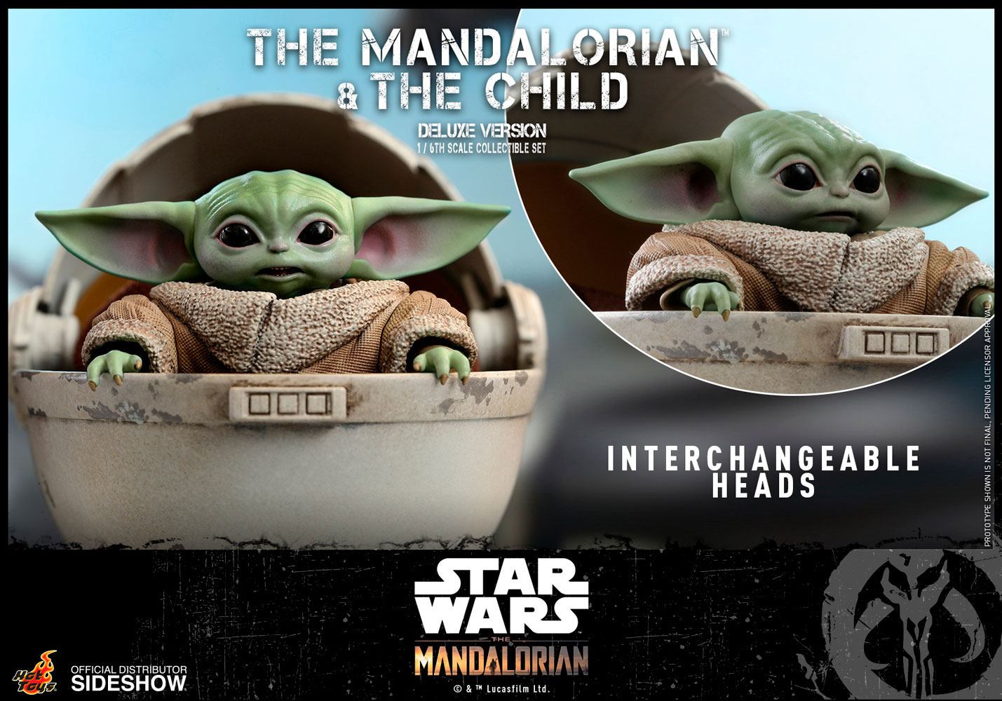 Star Wars The Mandalorian Action Figure 2-Pack 1/6 The Mandalorian & The Child Deluxe 30 cm