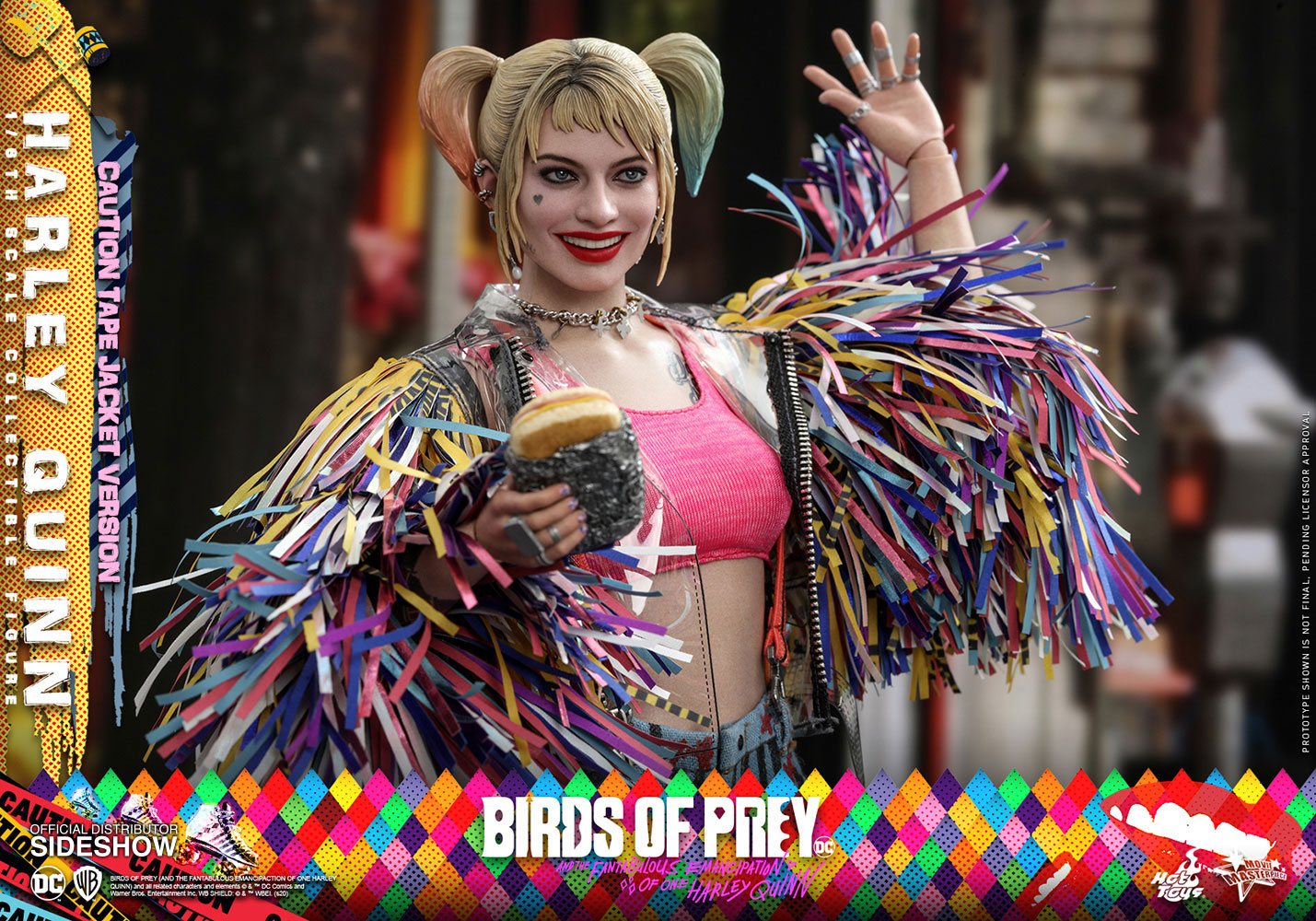 Birds of Prey Movie Masterpiece Action Figure 1/6 Harley Quinn (Caution Tape Jacket Version) 29 cm