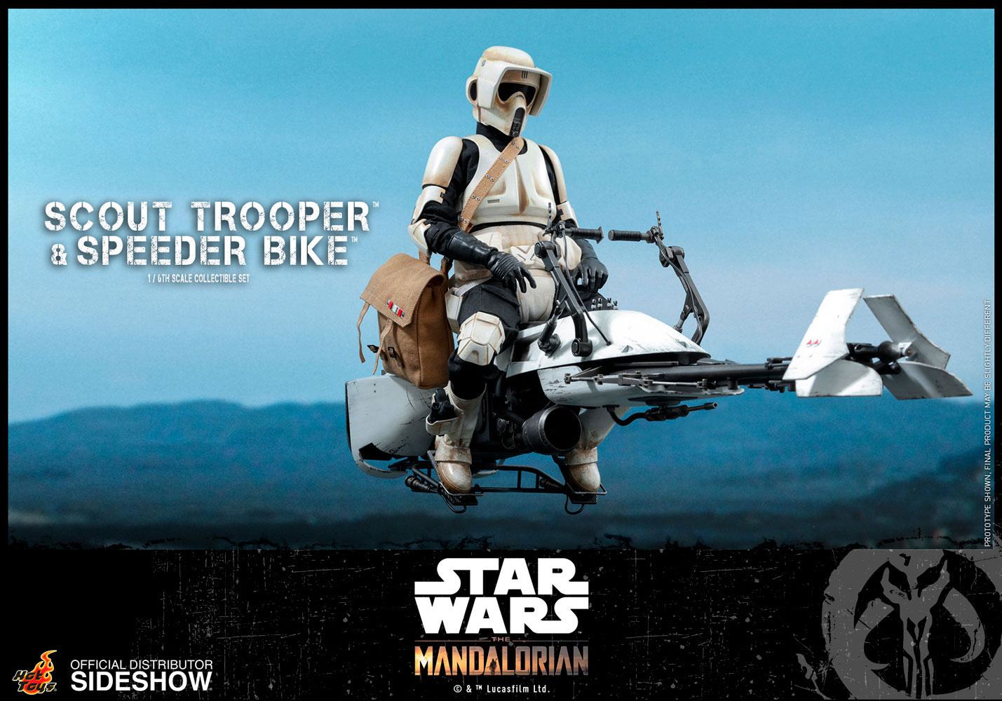 Star Wars The Mandalorian Action Figure 1/6 Scout Trooper & Speeder Bike 30 cm