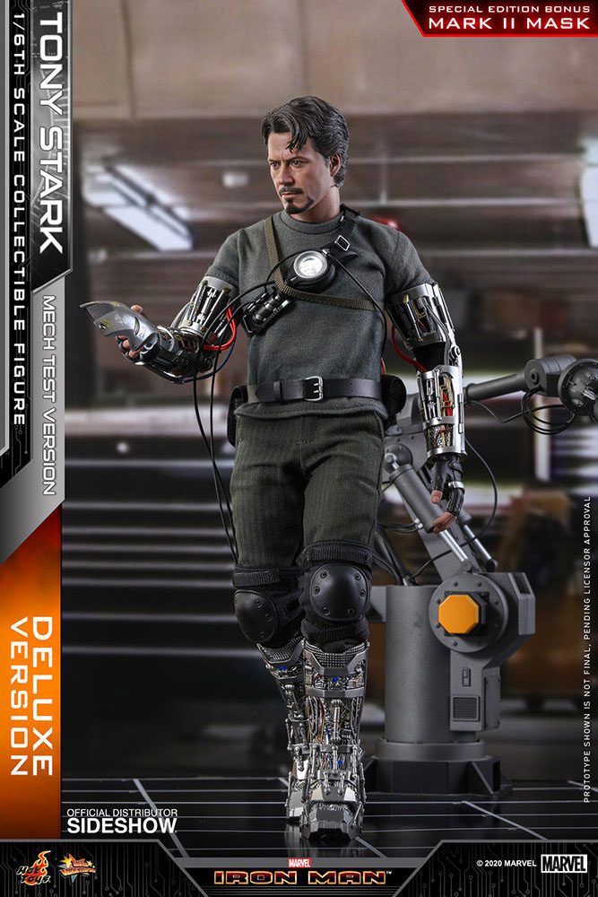 Iron Man Movie Masterpiece Action Figure 1/6 Tony Stark (Mech Test Deluxe Version) 30 cm