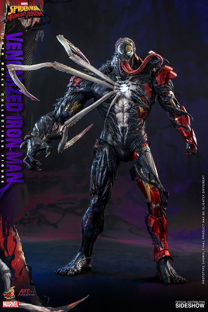 Marvel's Spider-Man: Maximum Venom Artist Collection Action Figure 1/6 Venomized Iron Man 35 cm