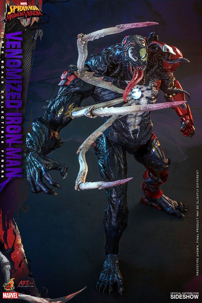 Marvel's Spider-Man: Maximum Venom Artist Collection Action Figure 1/6 Venomized Iron Man 35 cm