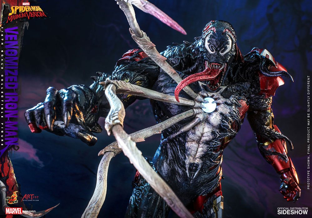 Marvel's Spider-Man: Maximum Venom Artist Collection Action Figure 1/6 Venomized Iron Man 35 cm