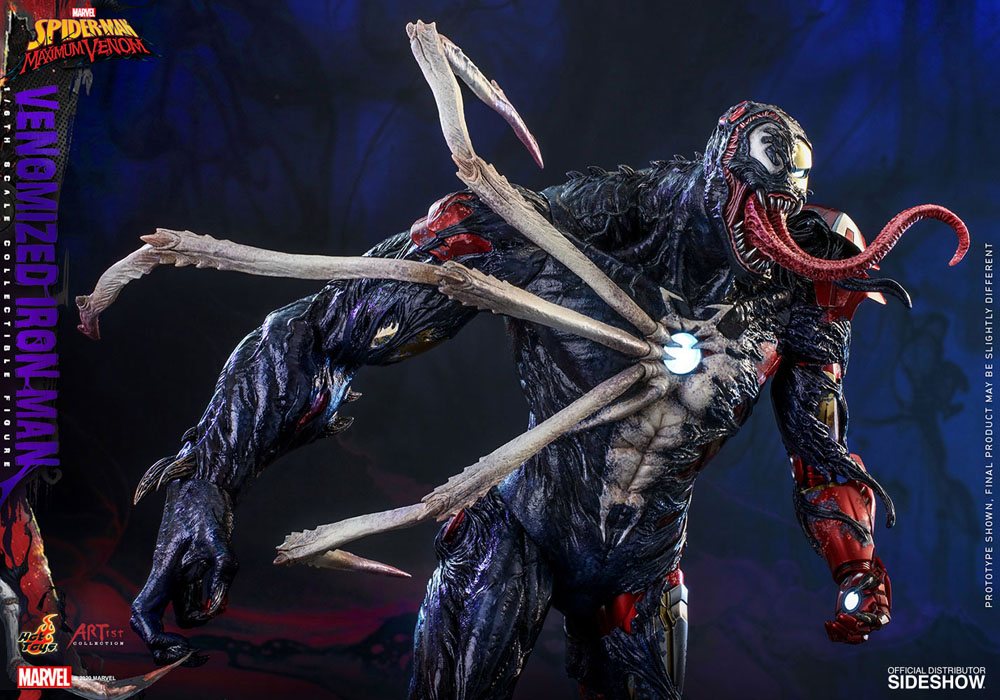 Marvel's Spider-Man: Maximum Venom Artist Collection Action Figure 1/6 Venomized Iron Man 35 cm