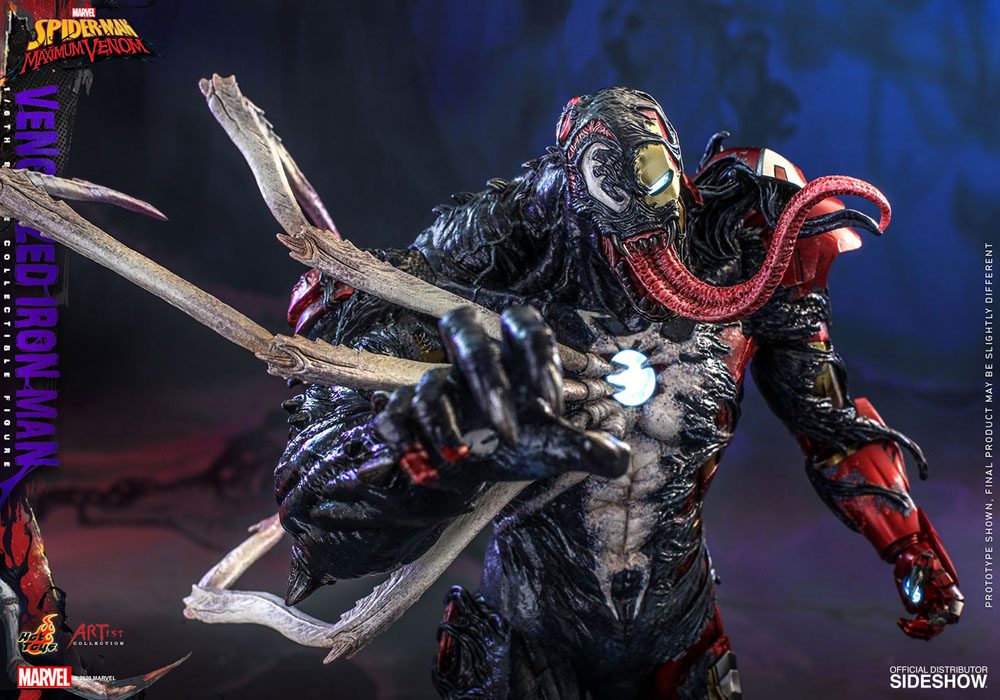 Marvel's Spider-Man: Maximum Venom Artist Collection Action Figure 1/6 Venomized Iron Man 35 cm