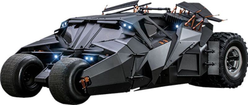 The Dark Knight Trilogy Movie Masterpiece Action Figure 1/6 Batmobile 73 cm