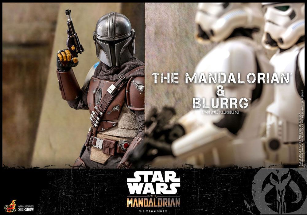 Star Wars The Mandalorian Action Figure 2-Pack 1/6 The Mandalorian & Blurrg 37 cm