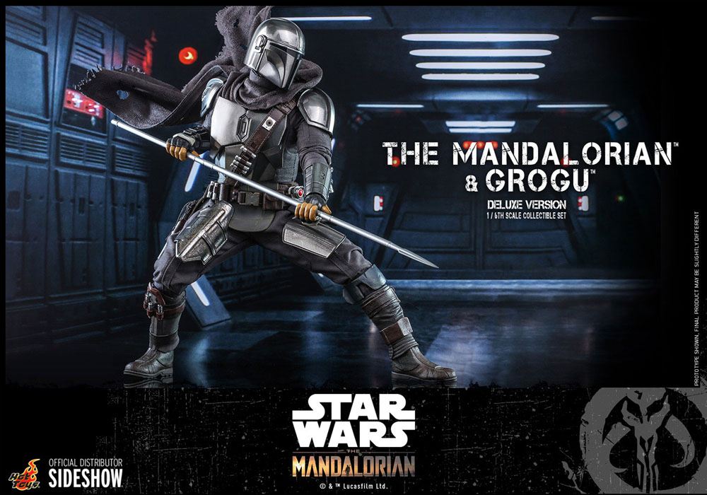 Star Wars The Mandalorian Action Figure 2-Pack 1/6 The Mandalorian & Grogu Deluxe Version 30 cm