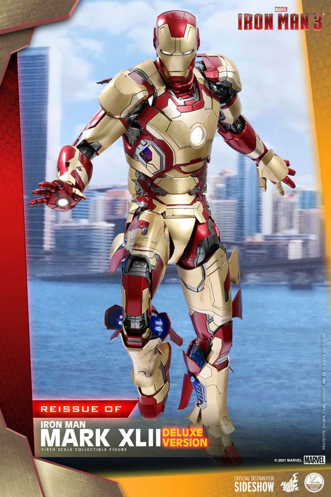 Iron Man 3 Action Figure 1/4 Iron Man Mark XLII Deluxe Ver. 49 cm