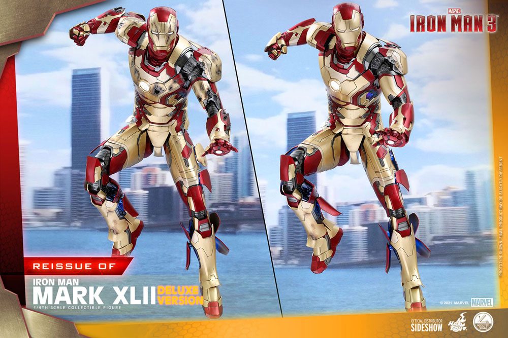 Iron Man 3 Action Figure 1/4 Iron Man Mark XLII Deluxe Ver. 49 cm