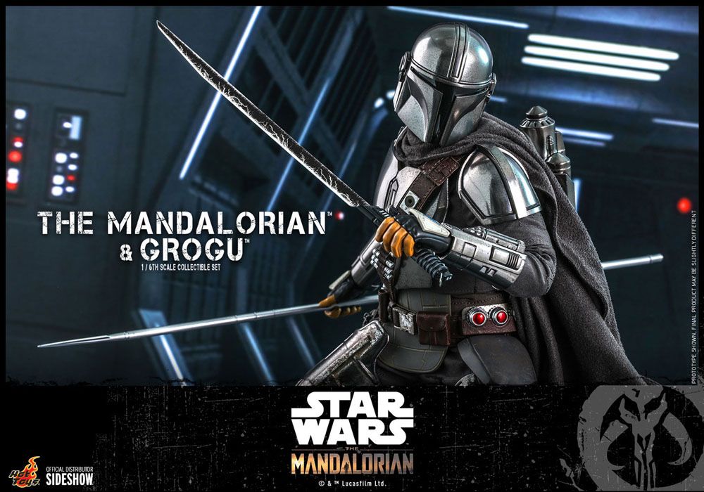 Star Wars The Mandalorian Action Figure 2-Pack 1/6 The Mandalorian & Grogu 30 cm