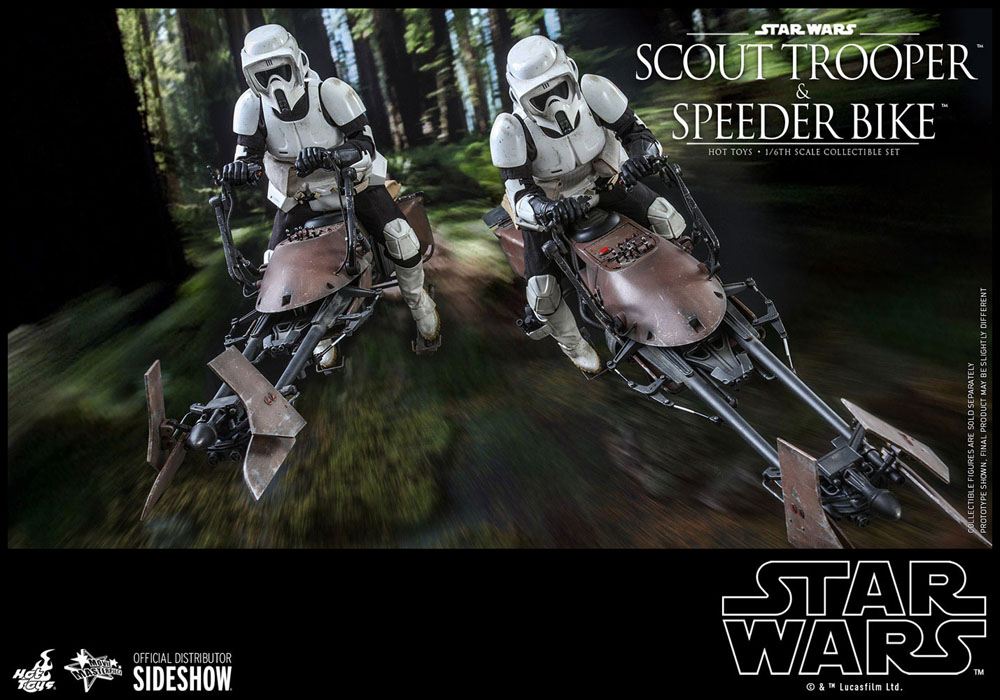 Star Wars Episode VI Action Figure 1/6 Scout Trooper & Speeder Bike 30 cm