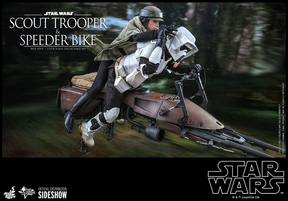 Star Wars Episode VI Action Figure 1/6 Scout Trooper & Speeder Bike 30 cm