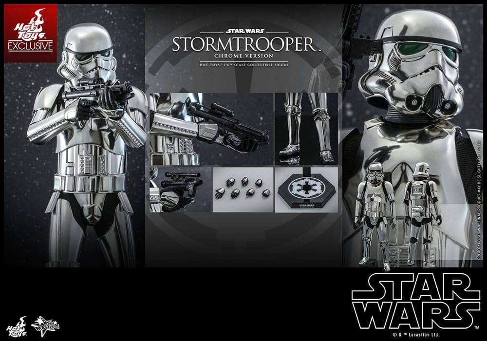 Star Wars Movie Masterpiece Action Figure 1/6 Stormtrooper Chrome Version 30 cm