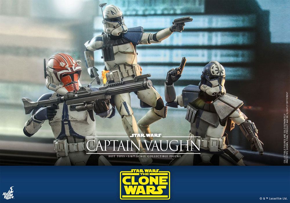Star Wars The Clone Wars Action Figure 1/6 Captain Vaughn 30 cm