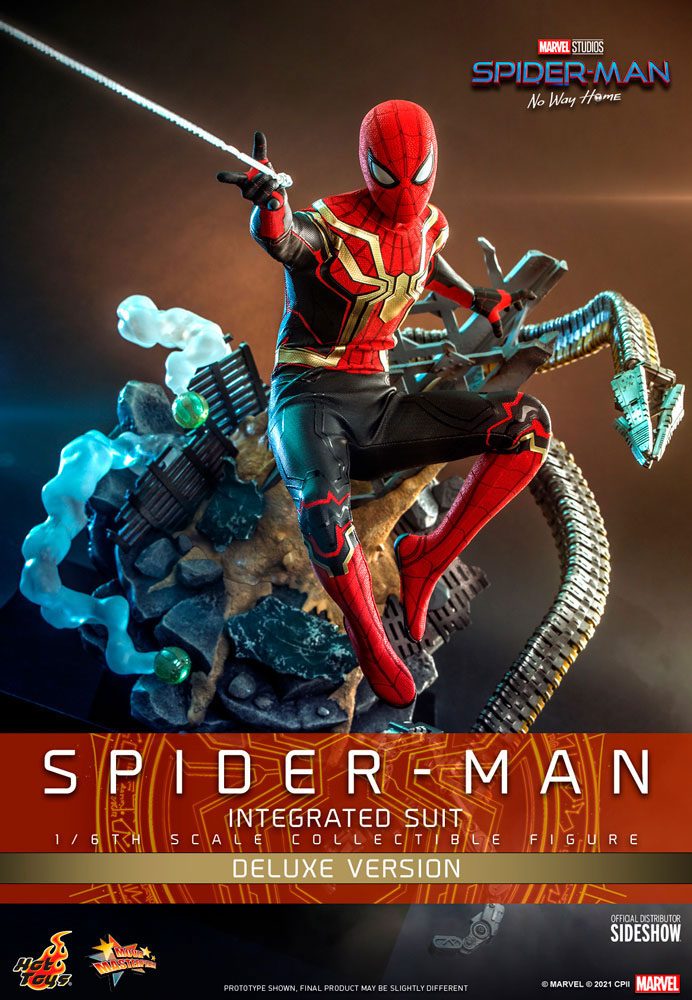 Spider-Man: No Way Home Movie Masterpiece Action Figure 1/6 Spider-Man (Integrated Suit) Deluxe Ver. 29 cm
