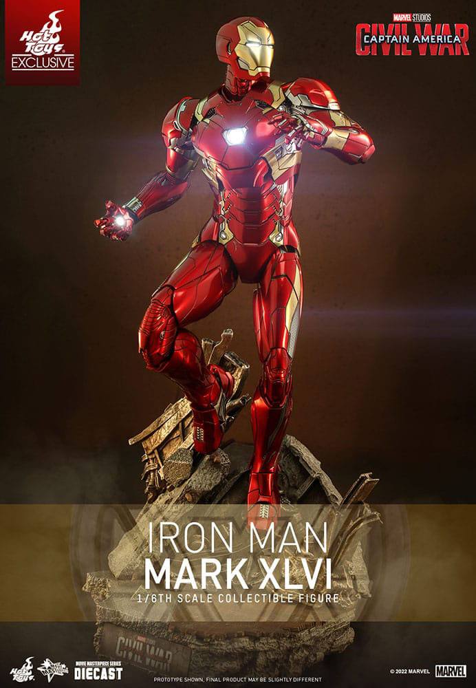 Iron Man Movie Masterpiece Diecast Action Figure 1/6 Iron Man Mark XLVI 32 cm